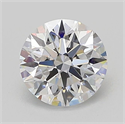 Lab Grown Diamond 1.02 Carats, Round with Ideal Cut, D Color, VVS2 Clarity and Certified by IGI