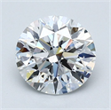 Diamante Natural 1.50 quilates, Redondo , Color D, claridad SI1 y certificado GIA