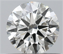 Natural Diamond 0.50 Carats, Round with Excellent Cut, J Color, VVS2 Clarity and Certified by IGI