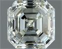 Natural Diamond 1.00 Carats, Asscher with  Cut, K Color, VVS2 Clarity and Certified by IGI