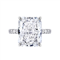 Diamante Natural 10.03 quilates, Radiante , Color G, claridad SI1 y certificado GIA