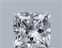 Diamante Natural 0.50 quilates, Princesa , Color E, claridad VS2 y certificado GIA