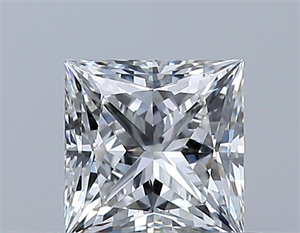 Foto Diamante Natural 0.50 quilates, Princesa , Color E, claridad VS2 y certificado GIA de