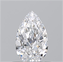 Diamante Natural 0.50 quilates, De pera , Color D, claridad VVS2 y certificado GIA