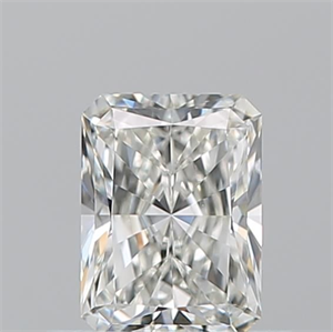Picture of Natural Diamond 0.52 Carats, Radiant with  Cut, I Color, VVS2 Clarity and Certified by GIA