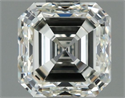 Natural Diamond 1.00 Carats, Asscher with  Cut, J Color, SI1 Clarity and Certified by IGI