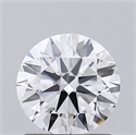 Lab Grown Diamond 1.16 Carats, Round with Ideal Cut, D Color, VS1 Clarity and Certified by IGI