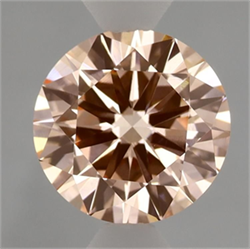 Picture of Lab Grown Diamond 1.48 Carats, Round with Excellent Cut, Fancy Vivid Pink Color, VS1 Clarity and Certified by IGI