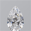 Natural Diamond 0.70 Carats, Pear with  Cut, D Color, SI1 Clarity and Certified by GIA