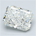 Natural Diamond 4.06 Carats, Radiant with  Cut, I Color, SI1 Clarity and Certified by GIA