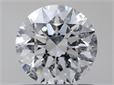Natural Diamond 0.72 Carats, Round with Very Good Cut, E Color, SI2 Clarity and Certified by HRD