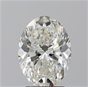 Natural Diamond 2.21 Carats, Oval with  Cut, J Color, VS2 Clarity and Certified by GIA