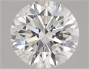 Lab Grown Diamond 2.61 Carats, Round with Excellent Cut, G Color, VS2 Clarity and Certified by IGI