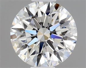Picture of Natural Diamond 0.41 Carats, Round with Excellent Cut, G Color, IF Clarity and Certified by GIA