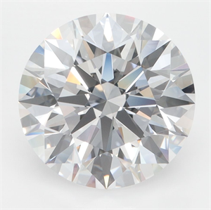 Picture of Lab Grown Diamond 3.50 Carats, Round with Ideal Cut, D Color, VVS1 Clarity and Certified by IGI