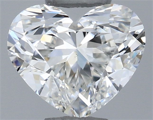 Picture of Natural Diamond 0.40 Carats, Heart with  Cut, H Color, VS1 Clarity and Certified by GIA