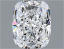 Natural Diamond 0.40 Carats, Cushion with  Cut, D Color, VS2 Clarity and Certified by GIA