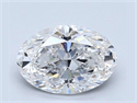 Natural Diamond 2.05 Carats, Oval with  Cut, E Color, SI1 Clarity and Certified by GIA