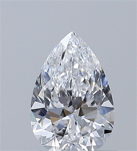 Picture of Natural Diamond 0.60 Carats, Pear with  Cut, D Color, VVS1 Clarity and Certified by GIA