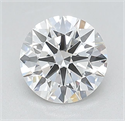 Lab Grown Diamond 1.09 Carats, Round with Ideal Cut, D Color, VVS2 Clarity and Certified by IGI