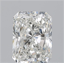 Natural Diamond 0.70 Carats, Radiant with  Cut, H Color, VS2 Clarity and Certified by GIA