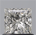 Diamante Natural 0.71 quilates, Princesa , Color I, claridad VVS2 y certificado IGI