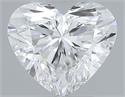 Natural Diamond 0.40 Carats, Heart with  Cut, F Color, VVS2 Clarity and Certified by GIA