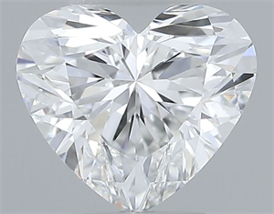 Picture of Natural Diamond 0.40 Carats, Heart with  Cut, F Color, VVS2 Clarity and Certified by GIA