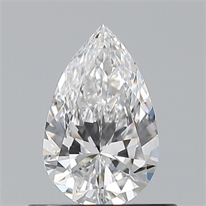 Picture of Natural Diamond 0.50 Carats, Pear with  Cut, D Color, VVS2 Clarity and Certified by GIA