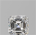 Natural Diamond 0.70 Carats, Asscher with  Cut, G Color, VVS2 Clarity and Certified by GIA
