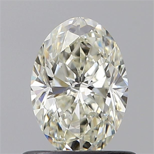 Foto Diamante Natural 0.63 quilates, Ovalado , Color K, claridad SI1 y certificado GIA de