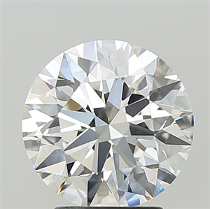 Picture of Lab Grown Diamond 3.10 Carats, Round with Ideal Cut, F Color, VS1 Clarity and Certified by IGI