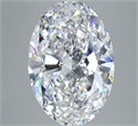 Natural Diamond 5.02 Carats, Oval with  Cut, D Color, VS1 Clarity and Certified by GIA