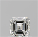 Diamante Natural 0.59 quilates, Asscher , Color J, claridad VVS2 y certificado GIA