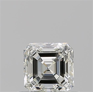 Foto Diamante Natural 0.59 quilates, Asscher , Color J, claridad VVS2 y certificado GIA de