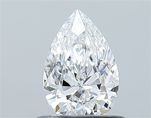 Picture of Natural Diamond 0.51 Carats, Pear with  Cut, D Color, IF Clarity and Certified by GIA