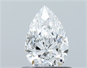 Diamante Natural 0.51 quilates, De pera , Color D, claridad IF y certificado GIA