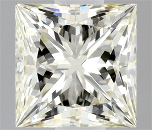 Picture of Natural Diamond 0.41 Carats, Princess with  Cut, K Color, IF Clarity and Certified by IGI