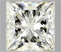 Natural Diamond 0.41 Carats, Princess with  Cut, K Color, IF Clarity and Certified by IGI