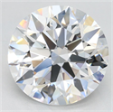 Lab Grown Diamond 3.64 Carats, Round with Excellent Cut, D Color, VVS1 Clarity and Certified by GIA
