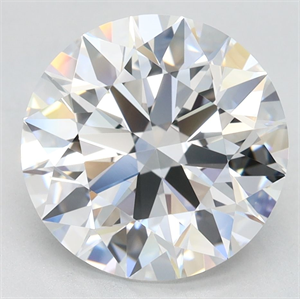 Picture of Lab Grown Diamond 3.64 Carats, Round with Excellent Cut, D Color, VVS1 Clarity and Certified by GIA