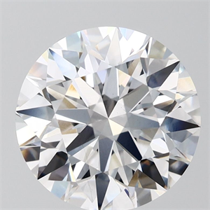 Picture of Lab Grown Diamond 3.88 Carats, Round with Ideal Cut, D Color, VS1 Clarity and Certified by IGI