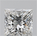 Natural Diamond 0.90 Carats, Princess with  Cut, G Color, VS1 Clarity and Certified by GIA