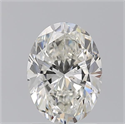 Natural Diamond 1.70 Carats, Oval with  Cut, I Color, SI2 Clarity and Certified by GIA