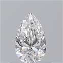 Natural Diamond 0.51 Carats, Pear with  Cut, E Color, VS2 Clarity and Certified by GIA