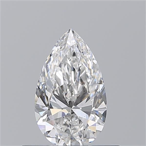 Picture of Natural Diamond 0.51 Carats, Pear with  Cut, E Color, VS2 Clarity and Certified by GIA
