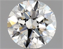 Diamante Natural 0.87 quilates, Redondo , Color H, claridad IF y certificado GIA