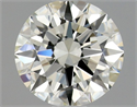 Natural Diamond 0.70 Carats, Round with Excellent Cut, K Color, VVS1 Clarity and Certified by GIA