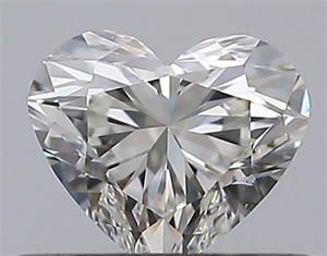 Picture of Natural Diamond 0.41 Carats, Heart with  Cut, H Color, VS1 Clarity and Certified by GIA