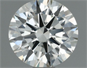 Natural Diamond 0.75 Carats, Round with Excellent Cut, J Color, VVS2 Clarity and Certified by IGI